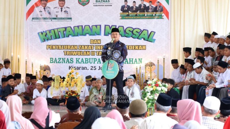 BAZNAS Asahan Gelar Khitan Massal 120 Anak dan Salurkan ZIS