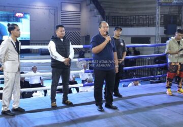 Bupati Hadiri Asahan Fight Series 3 Peringati HUT Bhayangkara ke-80
