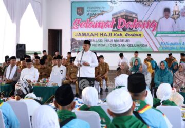 Bupati Menyambut Kembalinya Jamaah Haji Kabupaten Asahan