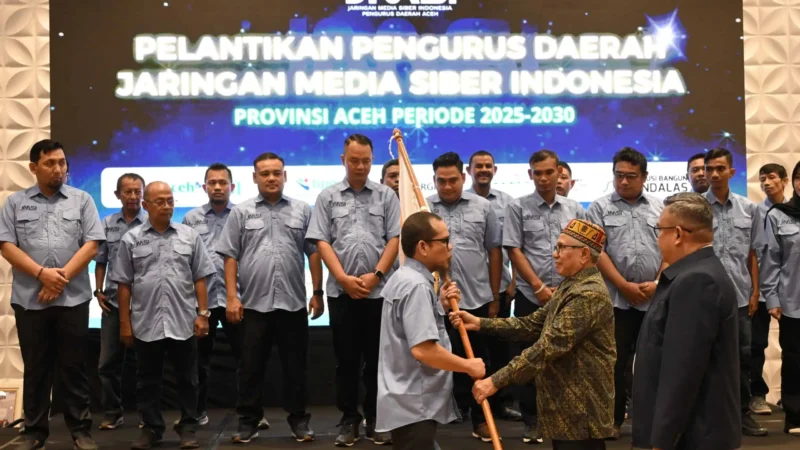 Hendry CH Bangun Lantik Pengurus JMSI Aceh 2025-2030