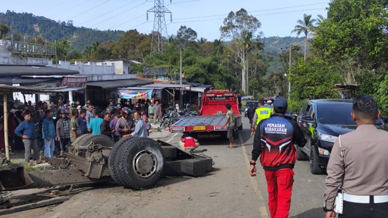Diduga Rem Blong, Truk Fuso Tabrak Lansia hingga Meninggal Dunia