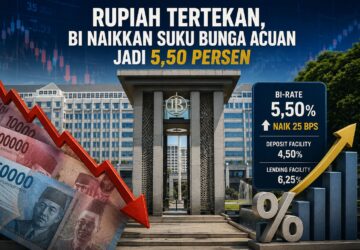 Rupiah Tertekan, BI Naikkan Suku Bunga Acuan Jadi 5,50 Persen