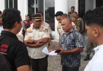 Satpol PP Asahan Amankan Aksi Mahasiswa GL-MAPESI Secara Kondusif dan Dialogis