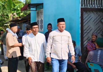 Wakil Bupati Asahan Melayat ke Rumah Duka Almarhum Aidi Manurung, S. H.