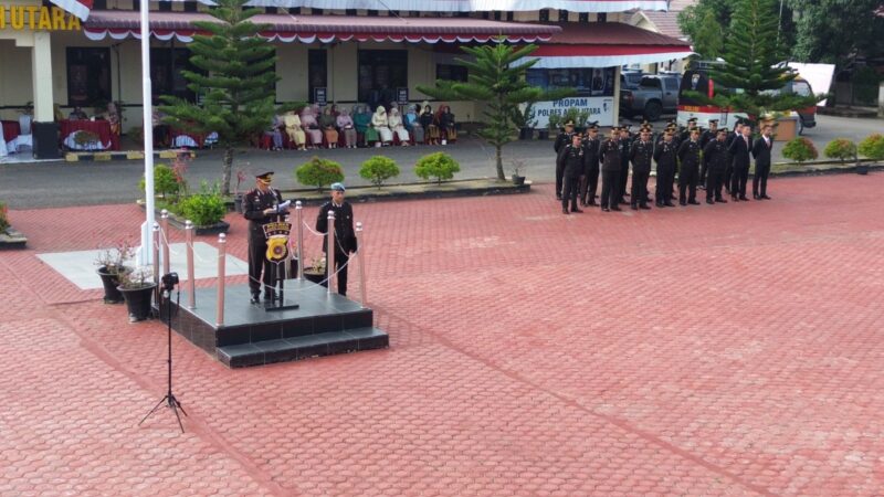 Hari Bhayangkara ke-80, Polres Aceh Utara Gelar Upacara