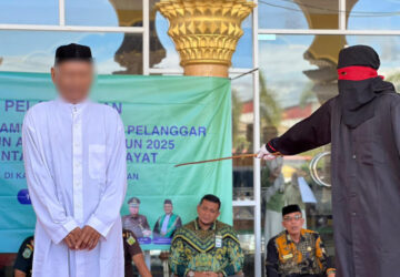 Delapan Terpidana Dicambuk, Satu Jalani 74 Kali Sebatan