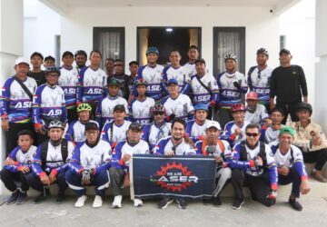 Gowes Bersama Warga Lamteumen Timur, Afdhal Apresiasi Semangat Kolaborasi LASER Coffee Ride