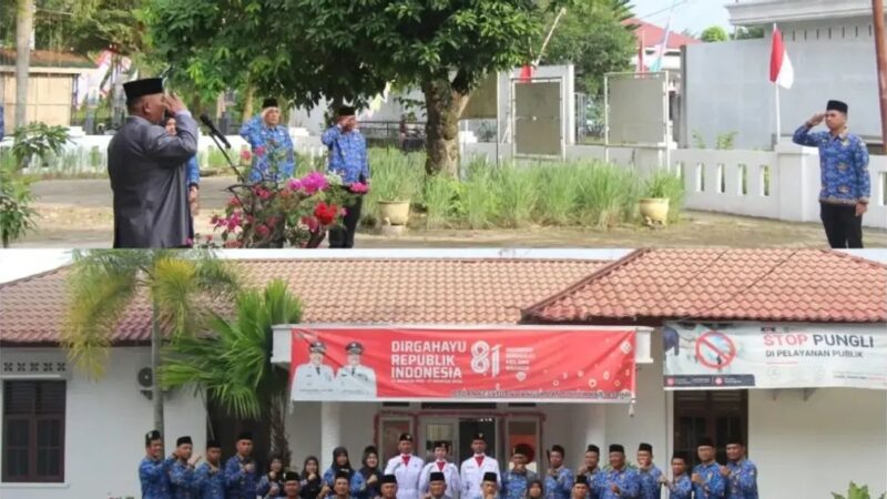 Kesbangpol Asahan Upacara HUT RI ke-81 Dengan Tema “Indonesia Berdaulat, Adil, dan Makmur”