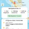 Gempa M6,4 Guncang Simalungun, Getarannya Dirasakan di Sejumlah Wilayah Aceh