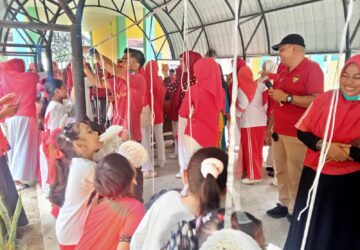 Tarik Tambang hingga Balap Karung Meriahkan HUT RI di Puskesmas Seunuddon