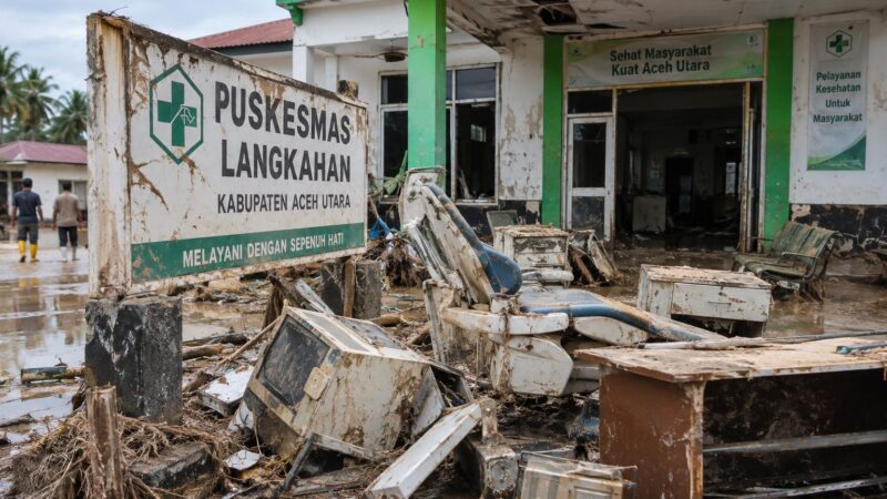 Puskesmas Rusak Akibat Banjir Belum Direvitalisasi, Dinkes Aceh Utara Buka Suara