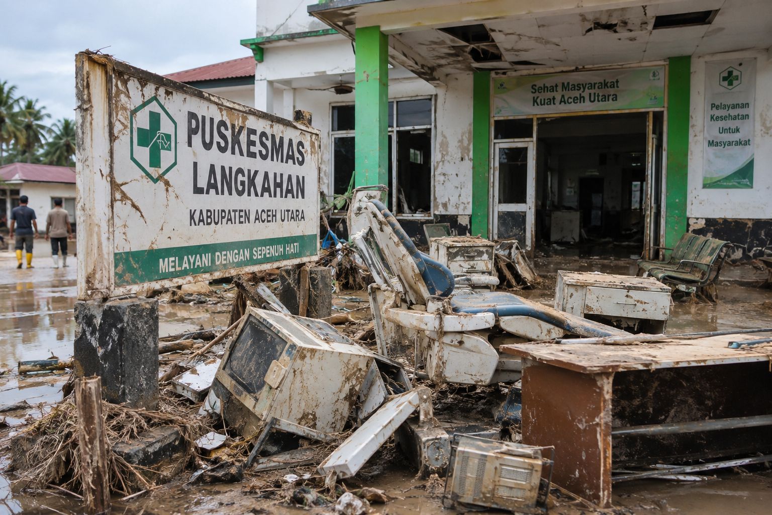 Ilustrasi Puskesmas Usai diterjang Banjir