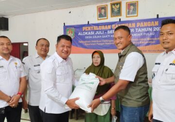 Wakil Bupati Asahan Salurkan Bantuan Beras untuk 262 Warga Bandar Pulau