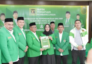 Terima SK Ketua PPP Banda Aceh, Syarifah Munirah Bidik Lima Kursi DPRK