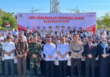 Bupati Pidie Pimpin Apel Gelar Kebangsaan Indonesia Damai