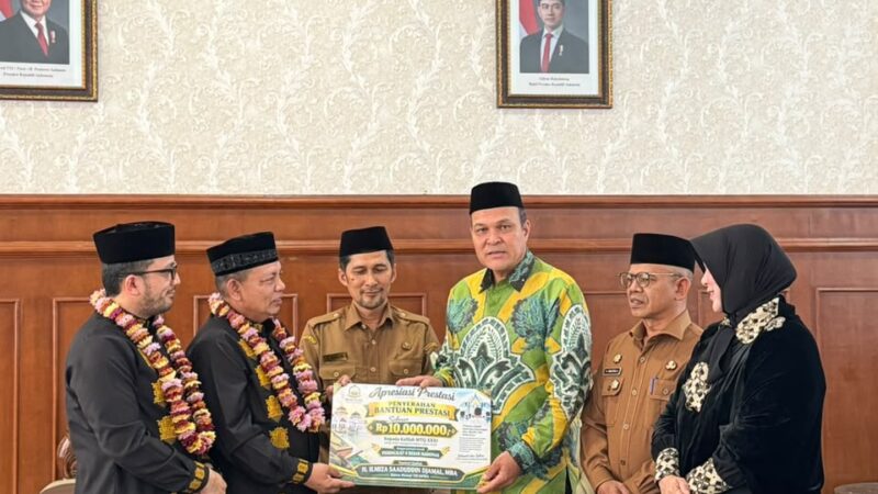 Ilmiza Apresiasi Kafilah MTQ Aceh  Berjuang di Nasional, Beri Bantuan Prestasi Rp10 Juta