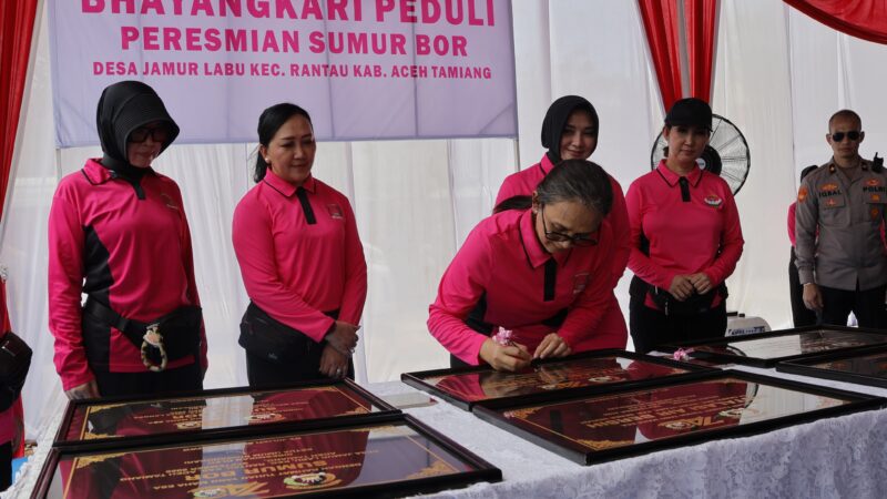 Tersebar di Enam Daerah, 82 Sumur Bor Bhayangkari Peduli Diresmikan