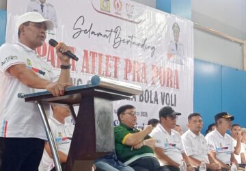 Bupati Muharram Buka Pra PORA Voli, Beri Apresiasi