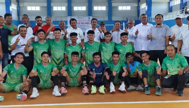 Tumbangkan Semua Lawan di Grup, Regu Voli Putra Aceh Besar Raih Tiket PORA XV