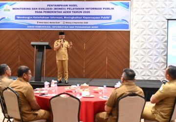 Monev Keterbukaan Informasi Pemerintah Aceh, 12 SKPA Masuk Kategori Sangat Kurang
