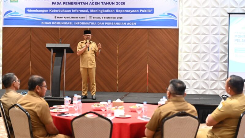 Monev Keterbukaan Informasi Pemerintah Aceh, 12 SKPA Masuk Kategori Sangat Kurang