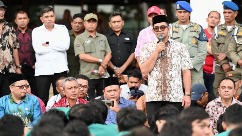 Demo Mahasiswa USK Desak Pemulihan Pascabencana, Sekda: Kami Sadar Bukan Super Power