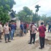 Jalan Rusak, Warga Palang Akses Lhoksukon-Buket Hagu