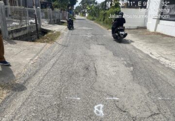PUPR Banda Aceh Tangani 48 Titik Jalan Rusak Pekan Ini