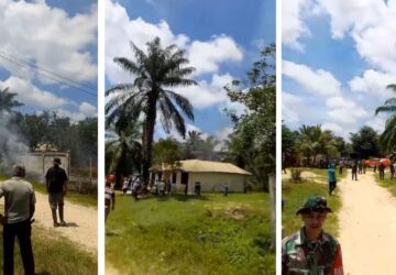 Rentetan Letusan Senjata Api Warnai Aksi Massa di Kawasan PT Bumi Flora