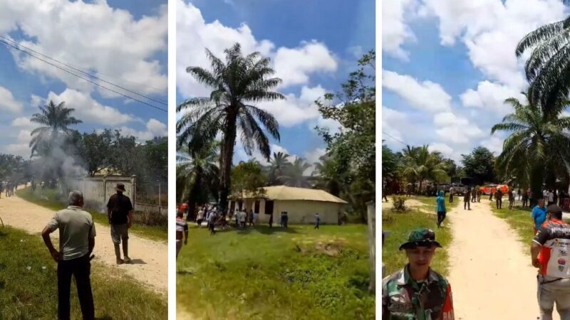 Rentetan Letusan Senjata Api Warnai Aksi Massa di Kawasan PT Bumi Flora