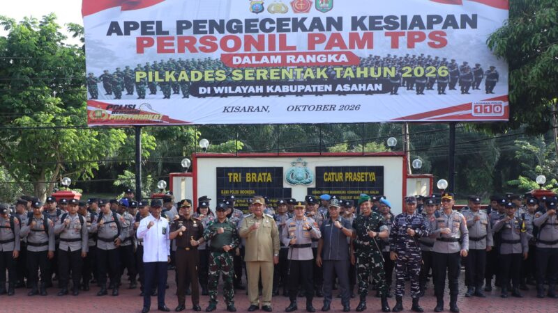 Bupati Taufik Ikuti Apel persiapan Pengamanan Pilkades Asahan 2026