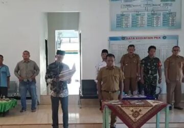 KPPS Desa Aek Korsik Dilantik, Camat Tekankan Netralitas di Pilkades Serentak 2026