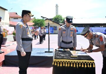 Sertijab Polres Pidie Sejumlah Pejabat Utama dan Kapolsek Perkuat Profesionalisme