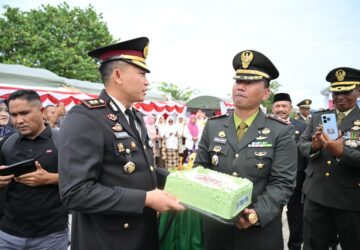 ‎Kapolres Pidie Hadiri Upacara HUT ke-81 TNI Perkuat Sinergi TNI-Polri ‎