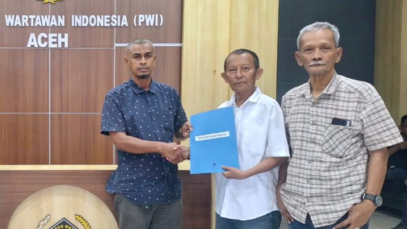 Hari Pertama Pendaftaran, Muhammad Saman Ambil Formulir Ketua PWI Aceh, Tarmilin Daftar DKP