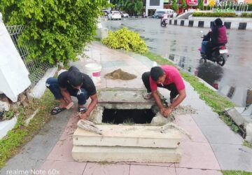PUPR Banda Aceh Perbaiki Enam Manhole Rusak di Jalur CFD Daud Beureueh