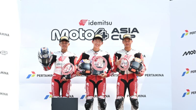 Bintang dan Resky Rebut Podium Moto4 Asia Cup di Mandalika