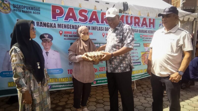 Subsidi Rp80 Ribu per Paket, Pasar Murah Pemko Banda Aceh Diserbu Warga