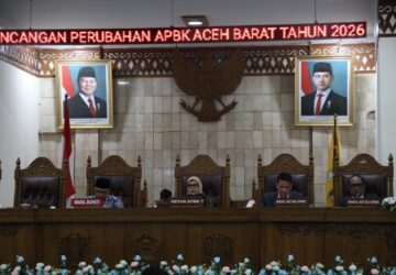DPRK Aceh Barat Gelar Sidang Penyampaian Laporan Pembahasan dan Pemandangan Umum Fraksi terhadap Perubahan APBK 2026